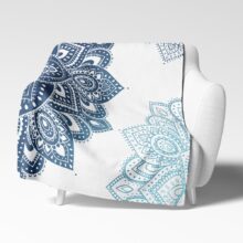 Deka Modrá mandala | Kolekce Ornamenty | ElitniRebel.cz