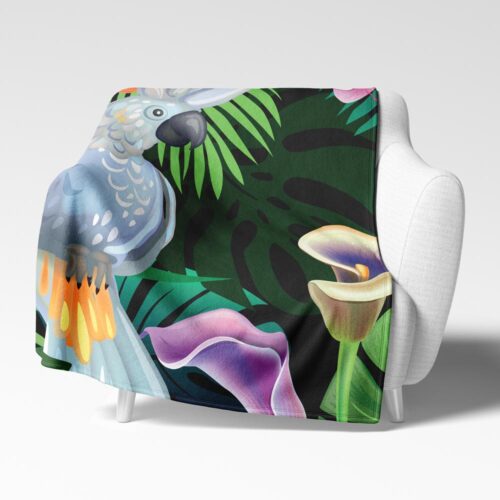 Deka Bílý papoušek | Kolekce Zvířata | ElitniRebel.cz