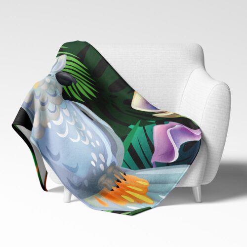 Deka Bílý papoušek | Kolekce Zvířata | ElitniRebel.cz