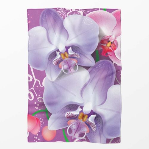 Deka Růžová orchidej | Kolekce Květiny | ElitniRebel.cz