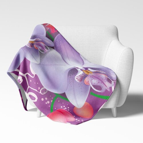 Deka Růžová orchidej | Kolekce Květiny | ElitniRebel.cz