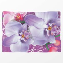 Deka Růžová orchidej | Kolekce Květiny | ElitniRebel.cz