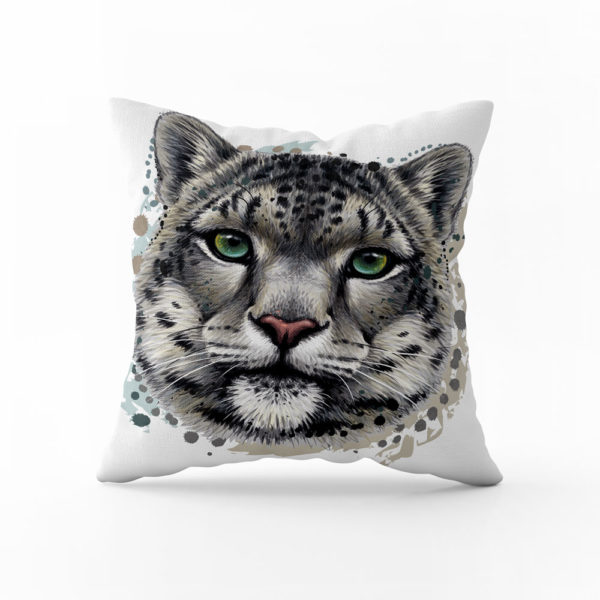 Polštář Sněžný leopard | Kolekce Zvířata | ElitniRebel.cz