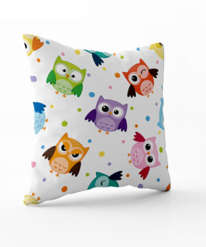 Dětský dekorační polštář Sovičky: překvapení pro malé sovy