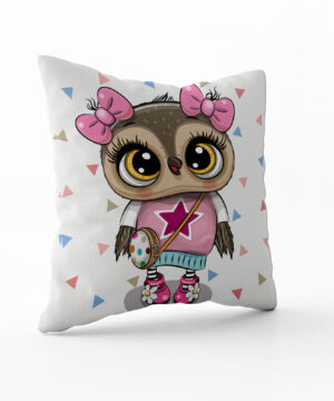 Dekorační polštář Sovička: polštář pro malé soví přátele