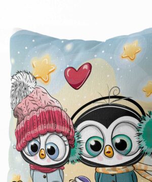 Polštář Tučňáčci v zimě | Kolekce Dětská | ElitniRebel.cz