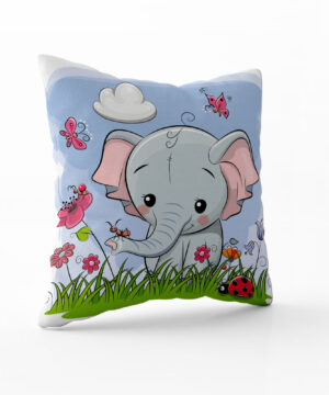Polštář Sloník s beruškou | Kolekce Dětská | ElitniRebel.cz
