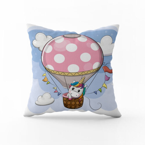 Polštář Jednorožec v balónu | Kolekce Dětská | ElitniRebel.cz