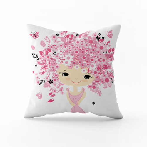 Polštář Jarní květinová víla | Kolekce Dětská | ElitniRebel.cz