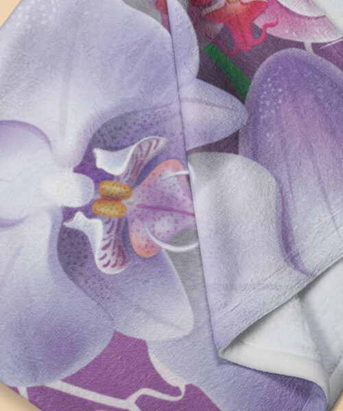 Deka Růžová orchidej | Kolekce Květiny | ElitniRebel.cz