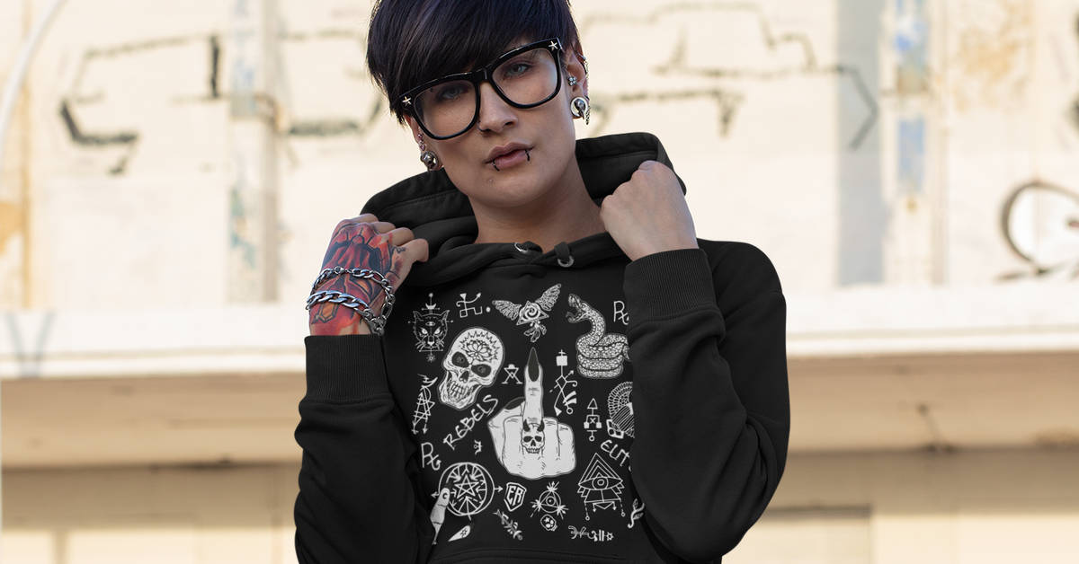 Dámská mikina Witch Craft | Kolekce Dark | ElitniRebel.cz