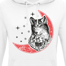 Dámská mikina Red Moon Shaman | Kolekce Dark | ElitniRebel.cz