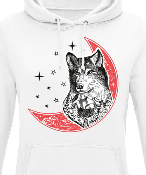 Dámská mikina Red Moon Shaman | Kolekce Dark | ElitniRebel.cz