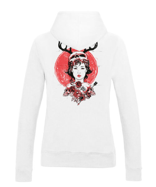 Dámská mikina Red Moon Shaman | Kolekce Dark | ElitniRebel.cz