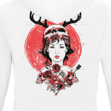 Dámská mikina Red Moon Shaman | Kolekce Dark | ElitniRebel.cz