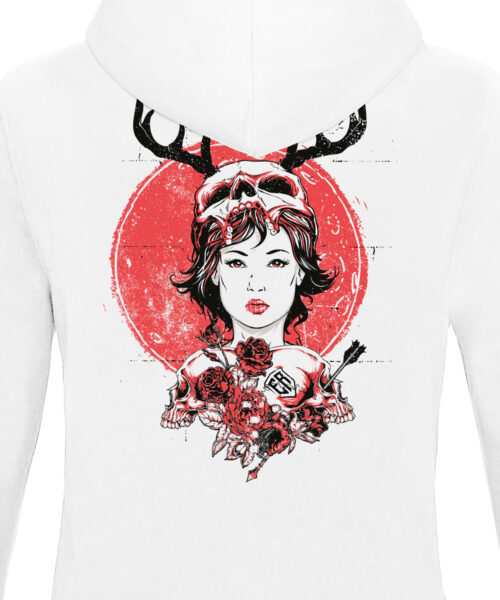 Dámská mikina Red Moon Shaman | Kolekce Dark | ElitniRebel.cz