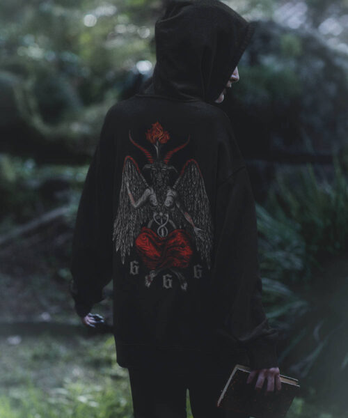 Dámská mikina The Arrival Of Baphomet | Kolekce Dark | ElitniRebel.cz