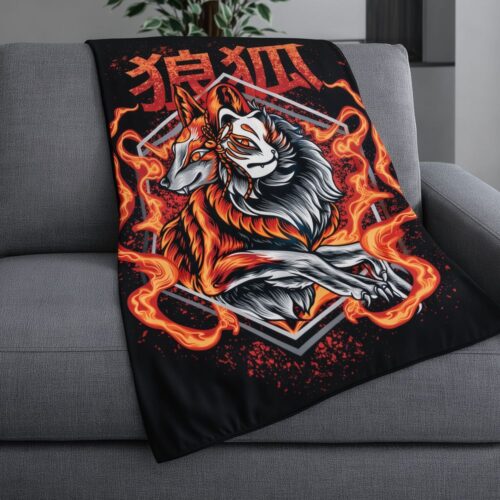 Deky Fire Kitsune – symbol ohně a vnitřní síly