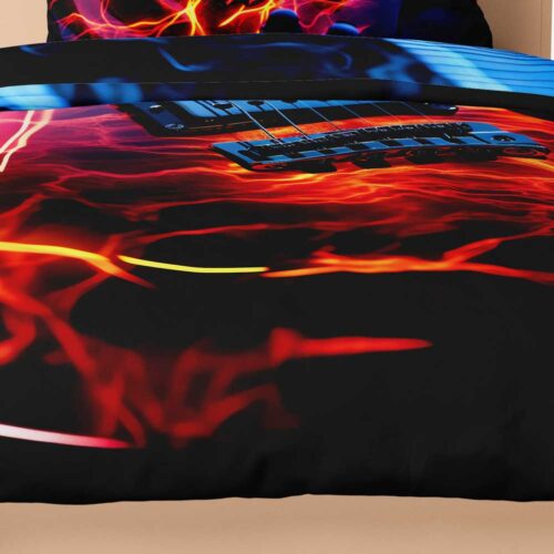 Povlečení přikrývka Kytara Plasma Burst: Jak rozpálit ložnici? ElitniRebel.cz