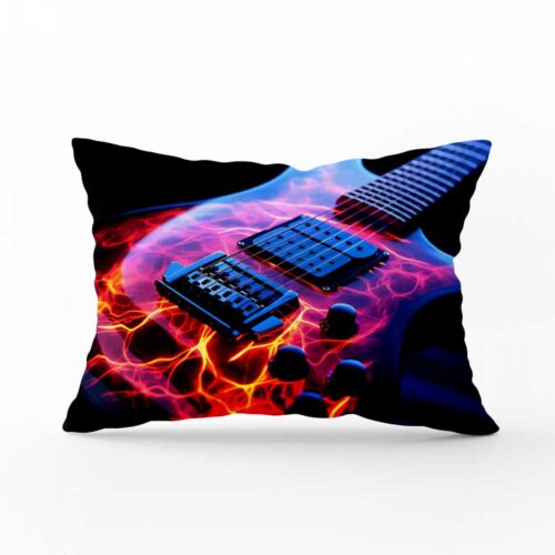 Polštář Kytara Plasma Burst: Jak rozpálit ložnici? ElitniRebel.cz