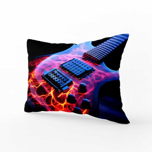 Polštář Kytara Plasma Burst: Jak rozpálit ložnici? ElitniRebel.cz