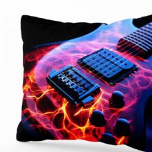 Polštář Kytara Plasma Burst: Jak rozpálit ložnici? ElitniRebel.cz