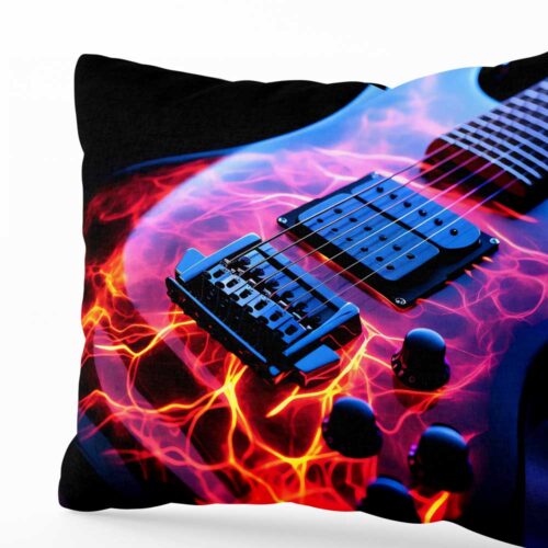 Polštář Kytara Plasma Burst: Jak rozpálit ložnici? ElitniRebel.cz