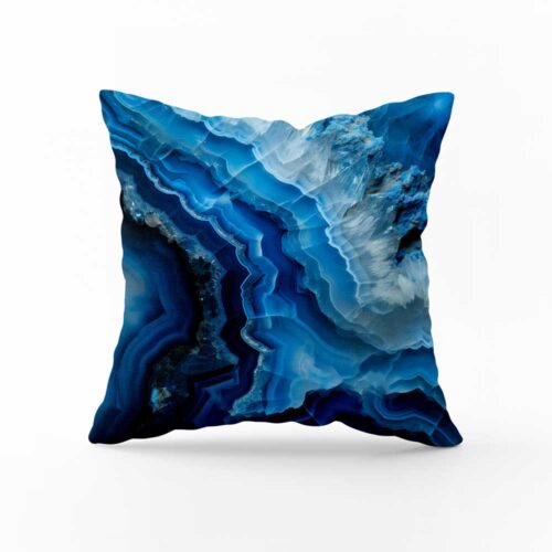 Dekorativní polštář | Achát Blue Crystal | ElitniRebel.cz