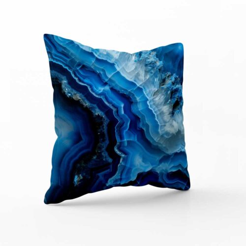 Dekorativní polštář | Achát Blue Crystal | ElitniRebel.cz
