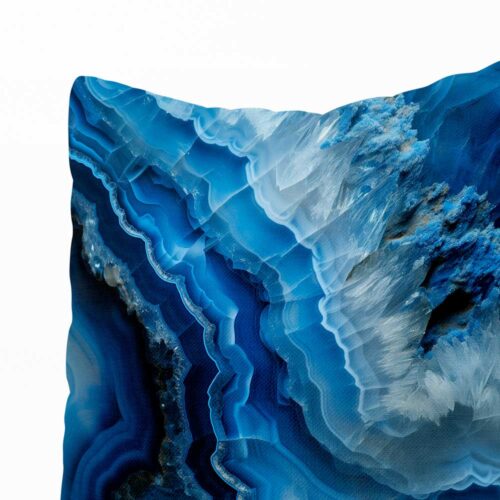 Dekorativní polštář | Achát Blue Crystal | ElitniRebel.cz