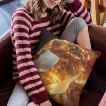 Dekorační polštář | Topaz Orange | ElitniRebel.cz