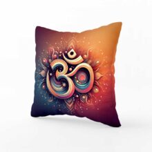 Polštář Mantra ÓM | Kolekce Ornamenty | ElitniRebel.cz