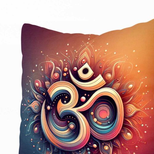Polštář Mantra ÓM | Kolekce Ornamenty | ElitniRebel.cz