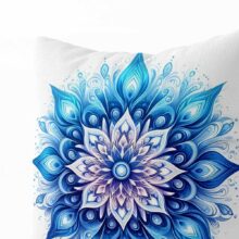 Polštář Modrá Mandala | Kolekce Ornamenty | ElitniRebel.cz