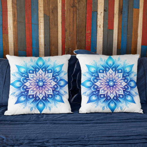 Polštář Modrá Mandala | Kolekce Ornamenty | ElitniRebel.cz