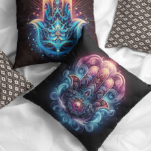 Polštář Hansa vesmír | Kolekce Ornamenty | ElitniRebel.cz