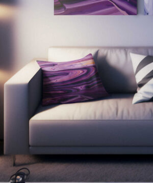 Luxusní dekorační polštář Sunset Art: Krása západu slunce