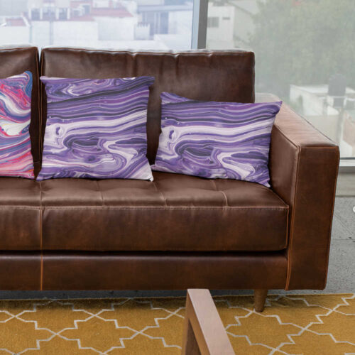 Luxusní dekorační polštář Blue Lagoon Art: Exotická laguna