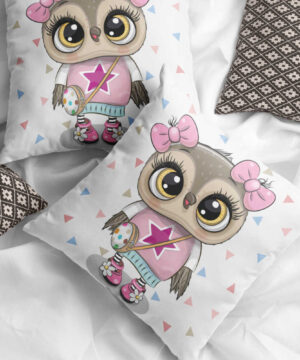 Dekorační polštář Sovička: polštář pro malé soví přátele