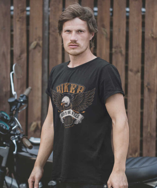 Pánské motorkářské tričko Biker: Jasné a nadčasové sdělení