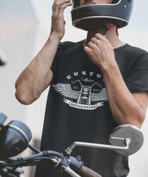 Motorkářské tričko Custom Motors Revolution: Nastartujte revoluci