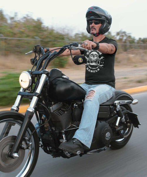 Pánské motorkářské tričko Custom Rebels pro custom našince