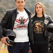 Pánské motorkářské tričko Steel Rebel: Oceloví rebelové vyrážejí