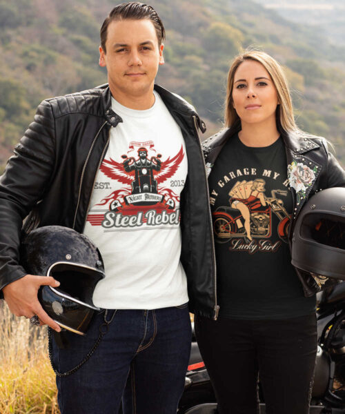 Pánské motorkářské tričko Steel Rebel: Oceloví rebelové vyrážejí