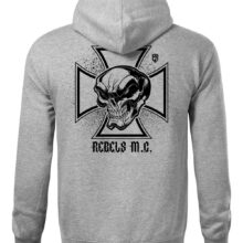 Pánská mikina Iron Cross (Šedá-Černá)