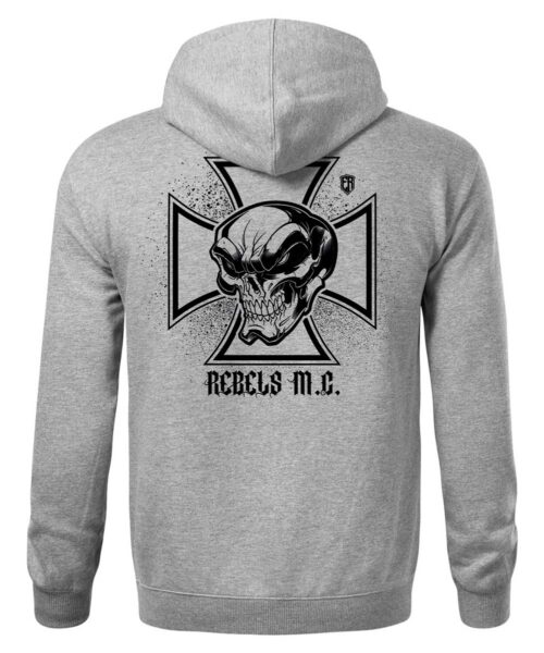 Pánská mikina Iron Cross (Šedá-Černá)