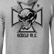 Pánská mikina Iron Cross (Šedá-Černá)