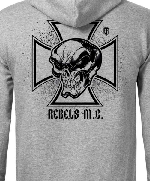 Pánská mikina Iron Cross (Šedá-Černá)