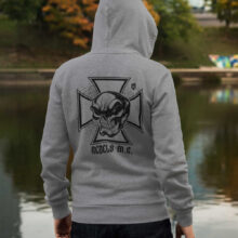 Pánská mikina Iron Cross (Šedá-Černá)