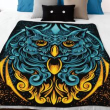 Deky Magic Owl zahřejí tělo i mysl se symbolem moudrosti